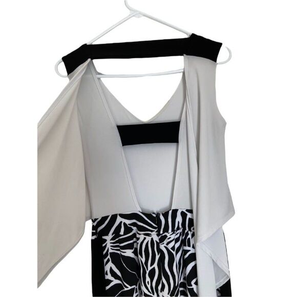 Body Language Black and White Jumpsuit (Size Small) - Picture 6 of 8